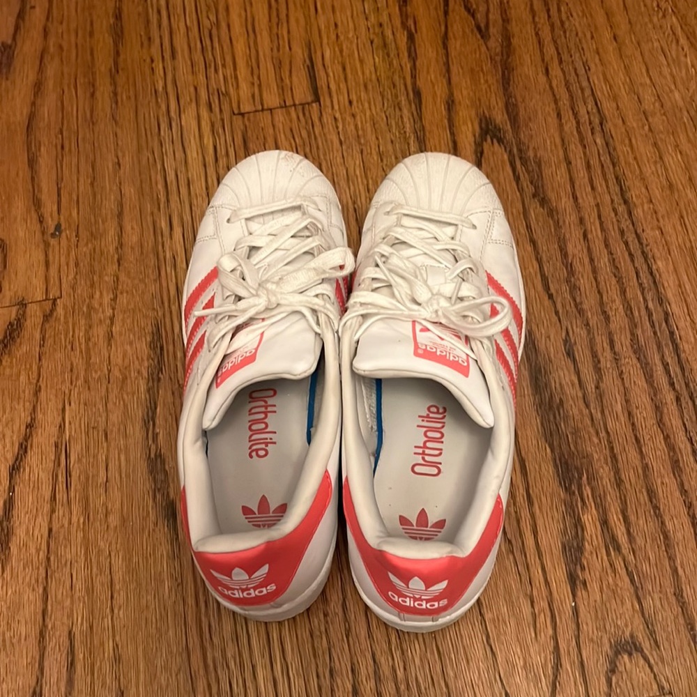 Pink Adidas Superstars